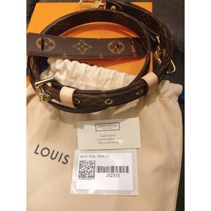 Louis Vuitton 16 MM MONOGRAM strap